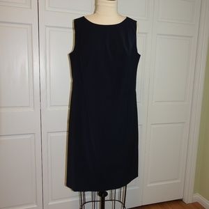 Talbots Navy Sheath Dress 14WP